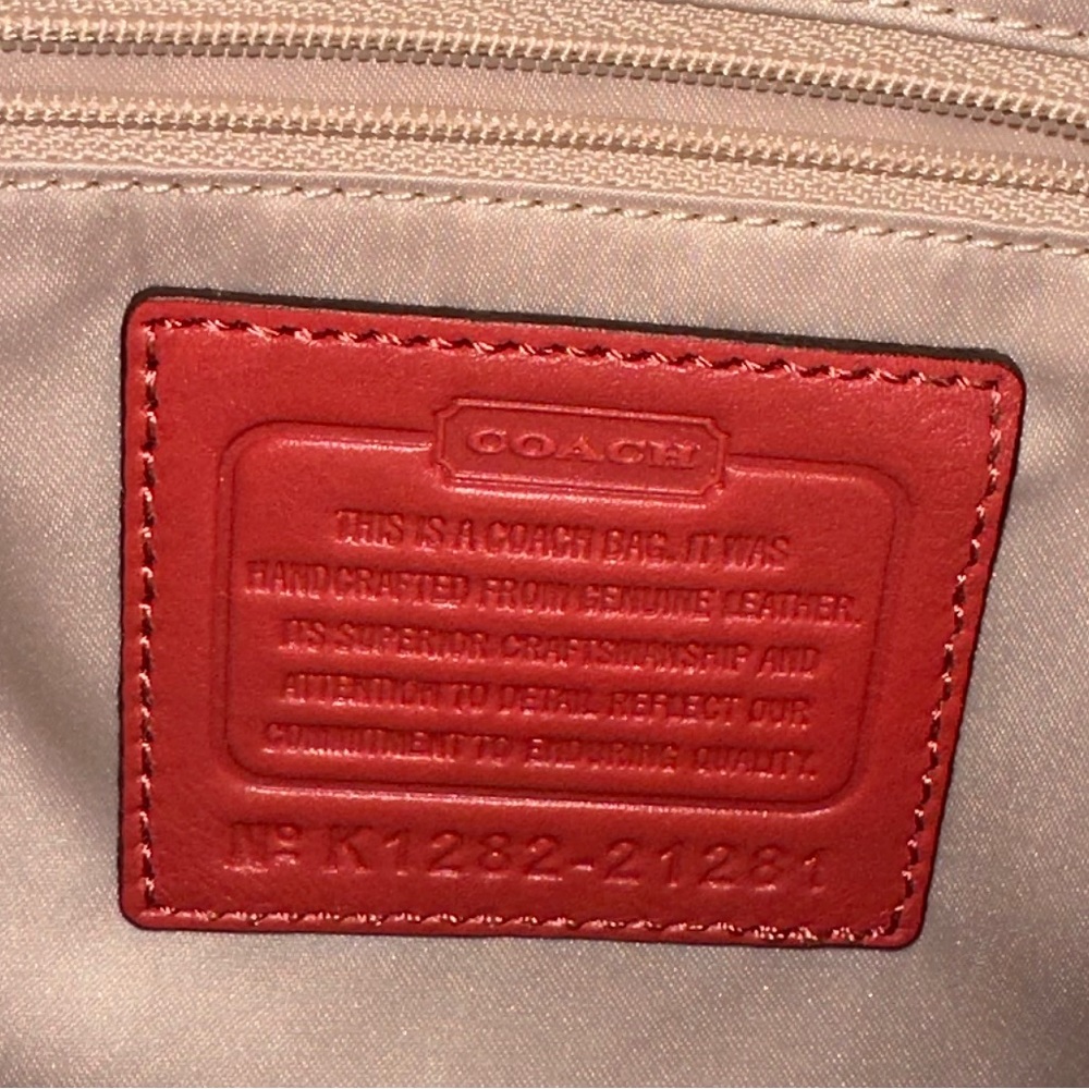 Coach Madison Gathered Carrie Tote Coral 21281 - Picture 3 of 5